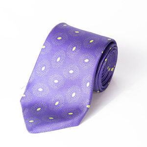 KITON NAPOLI PURPLE & YELLOW PAISLEY TIE | MENS